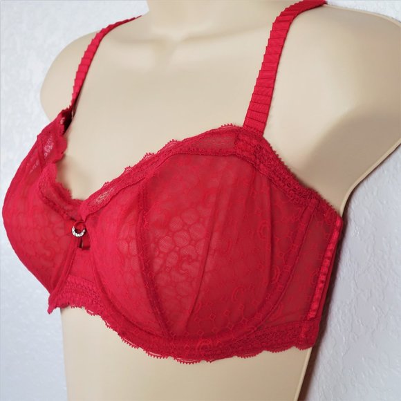 Chantelle Intimates & Sleepwear Chantelle Red Unlined Underwired